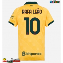 Camisa de Futebol AC Milan Rafael Leao #10 Equipamento Alternativo Mulheres 2025-26 Manga Curta